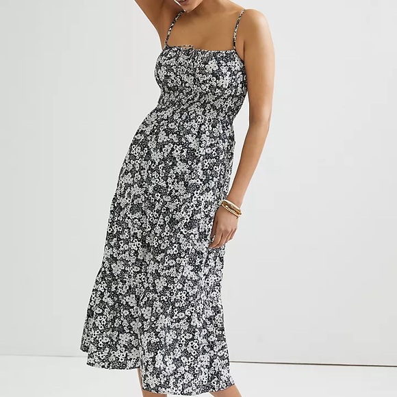 Faithful the Brand Floral Black and White Midi Dress Size L - Picture 7 of 13